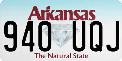 AR license plate 940UQJ