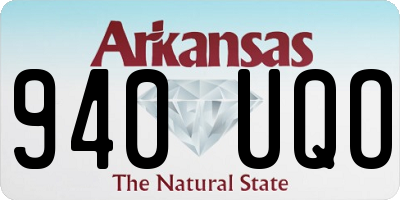 AR license plate 940UQO