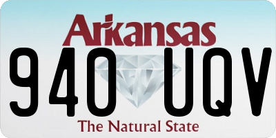 AR license plate 940UQV