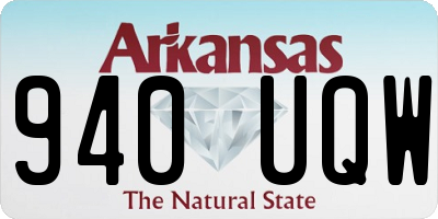 AR license plate 940UQW