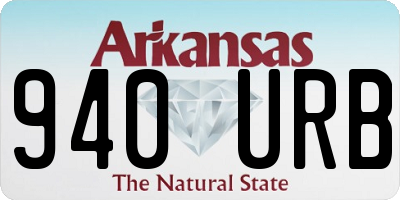 AR license plate 940URB