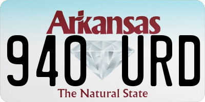 AR license plate 940URD