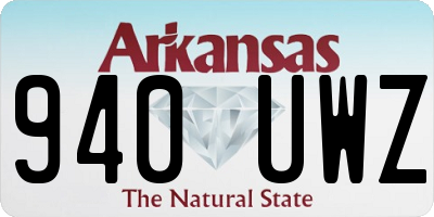 AR license plate 940UWZ
