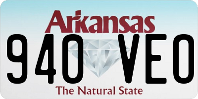 AR license plate 940VEO