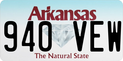 AR license plate 940VEW