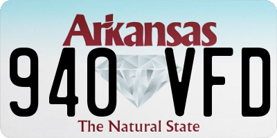 AR license plate 940VFD