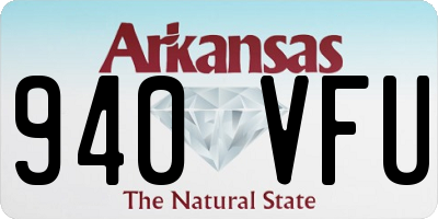 AR license plate 940VFU