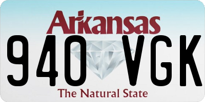 AR license plate 940VGK