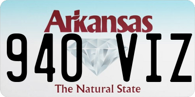 AR license plate 940VIZ