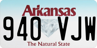 AR license plate 940VJW