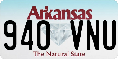 AR license plate 940VNU