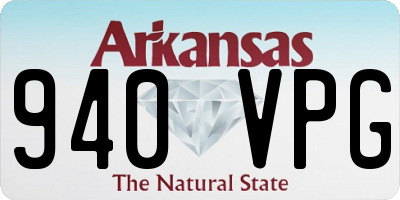 AR license plate 940VPG