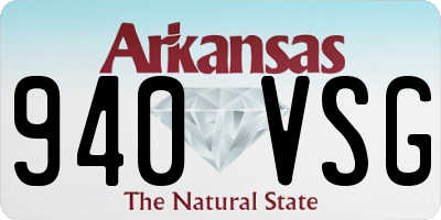 AR license plate 940VSG