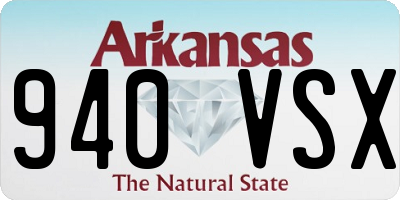 AR license plate 940VSX