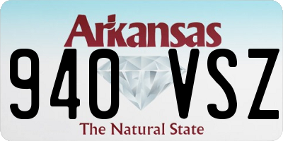 AR license plate 940VSZ