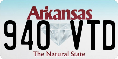 AR license plate 940VTD