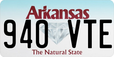 AR license plate 940VTE