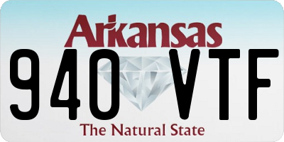 AR license plate 940VTF