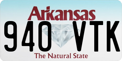 AR license plate 940VTK