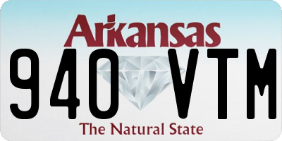 AR license plate 940VTM