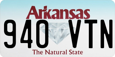 AR license plate 940VTN