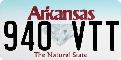 AR license plate 940VTT