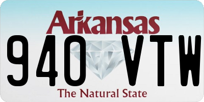 AR license plate 940VTW