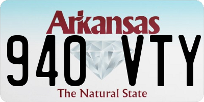 AR license plate 940VTY