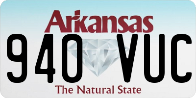 AR license plate 940VUC
