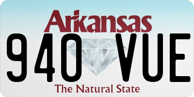 AR license plate 940VUE