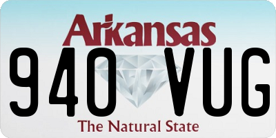 AR license plate 940VUG