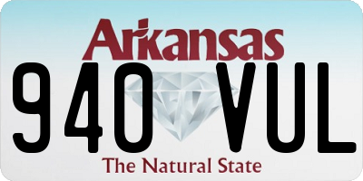 AR license plate 940VUL