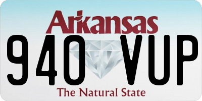 AR license plate 940VUP