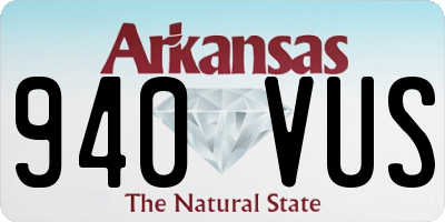 AR license plate 940VUS