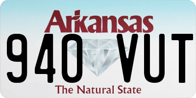AR license plate 940VUT