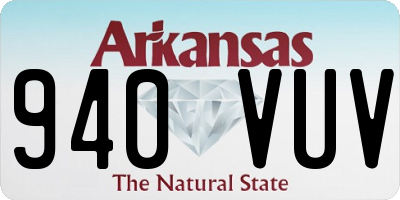 AR license plate 940VUV