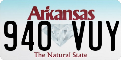 AR license plate 940VUY