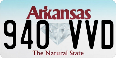 AR license plate 940VVD