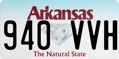 AR license plate 940VVH