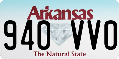 AR license plate 940VVO