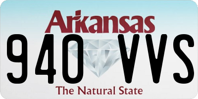 AR license plate 940VVS