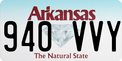 AR license plate 940VVY