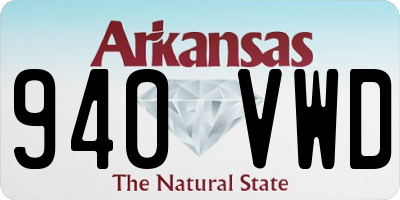 AR license plate 940VWD