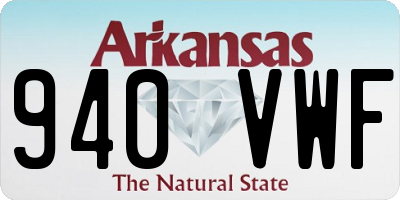 AR license plate 940VWF