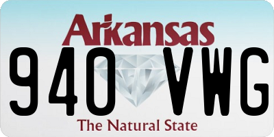 AR license plate 940VWG