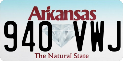 AR license plate 940VWJ