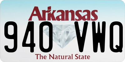 AR license plate 940VWQ