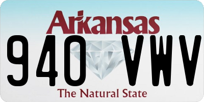 AR license plate 940VWV