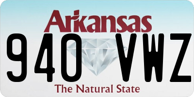 AR license plate 940VWZ