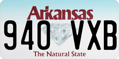 AR license plate 940VXB